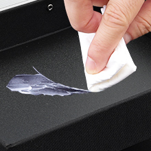 makeup box with mirror