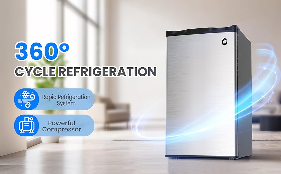 Mini Fridge with Freezer