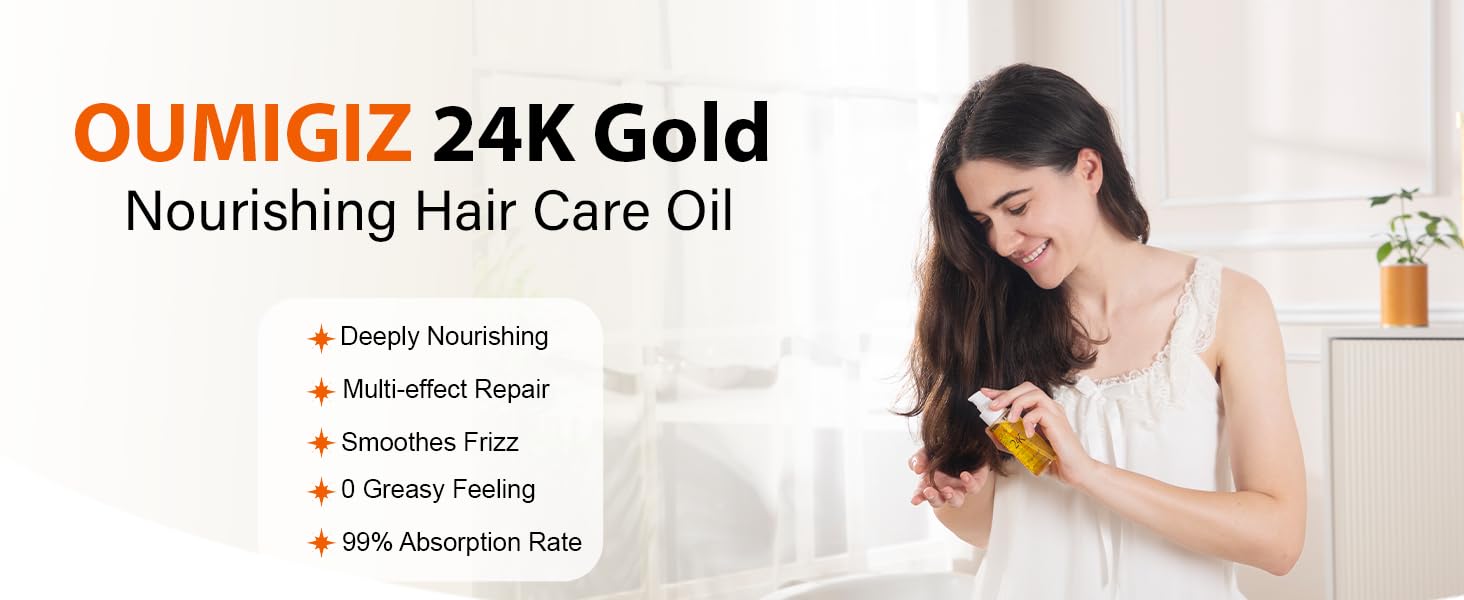 OUMIGIZ 24K Gold Nourishing Hair Care Oil