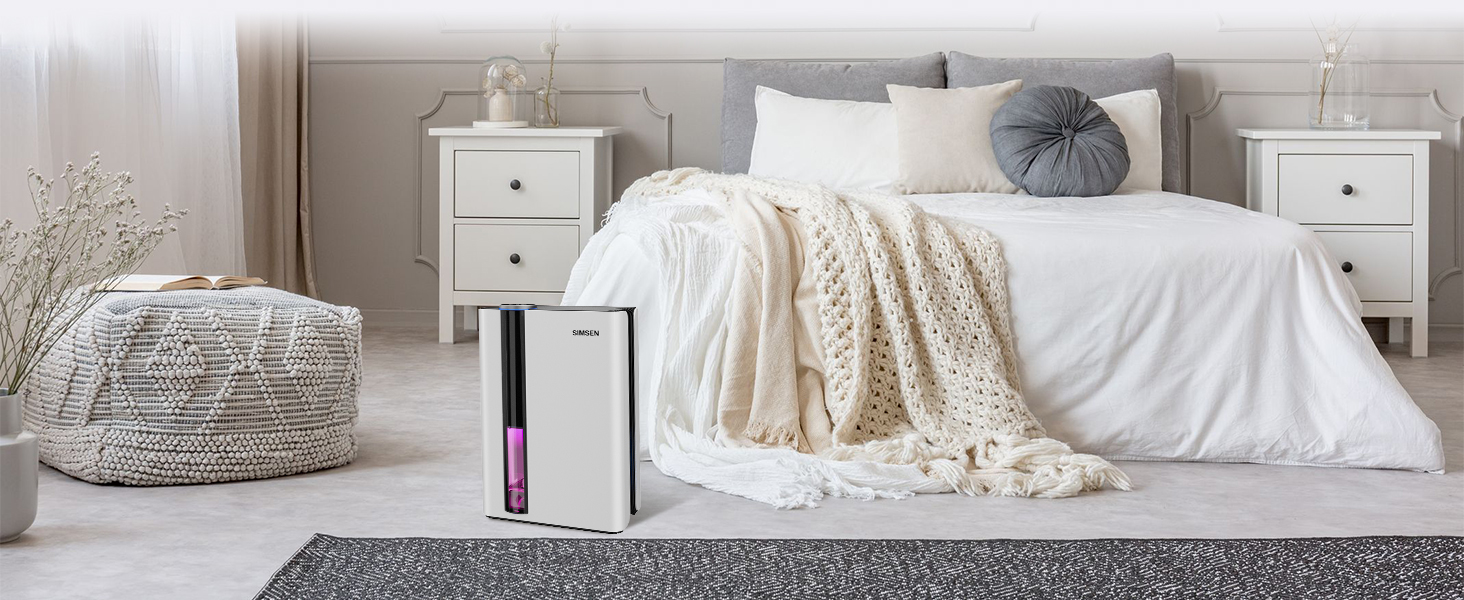 SIMSEN 95oz Dehumidifiers for Home, 800 sq ft Quiet