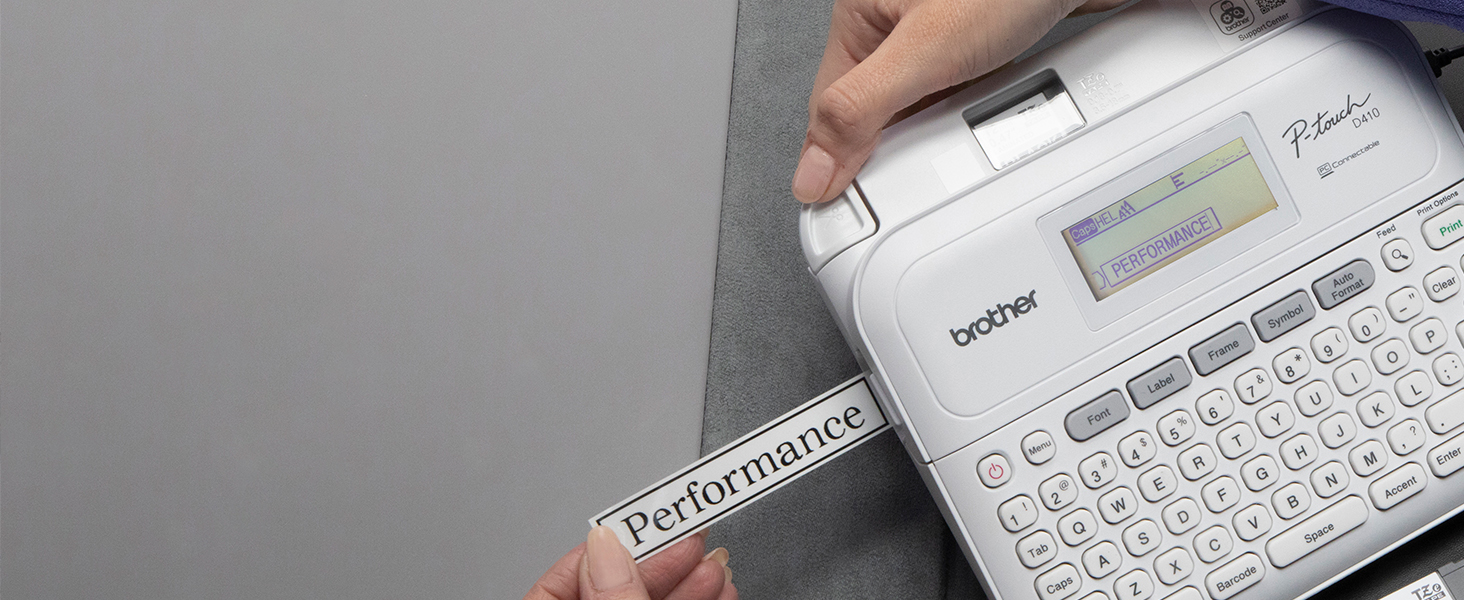 Brother PTouch PTD410 Home/Office Advanced Label Maker Connect via USB to Create