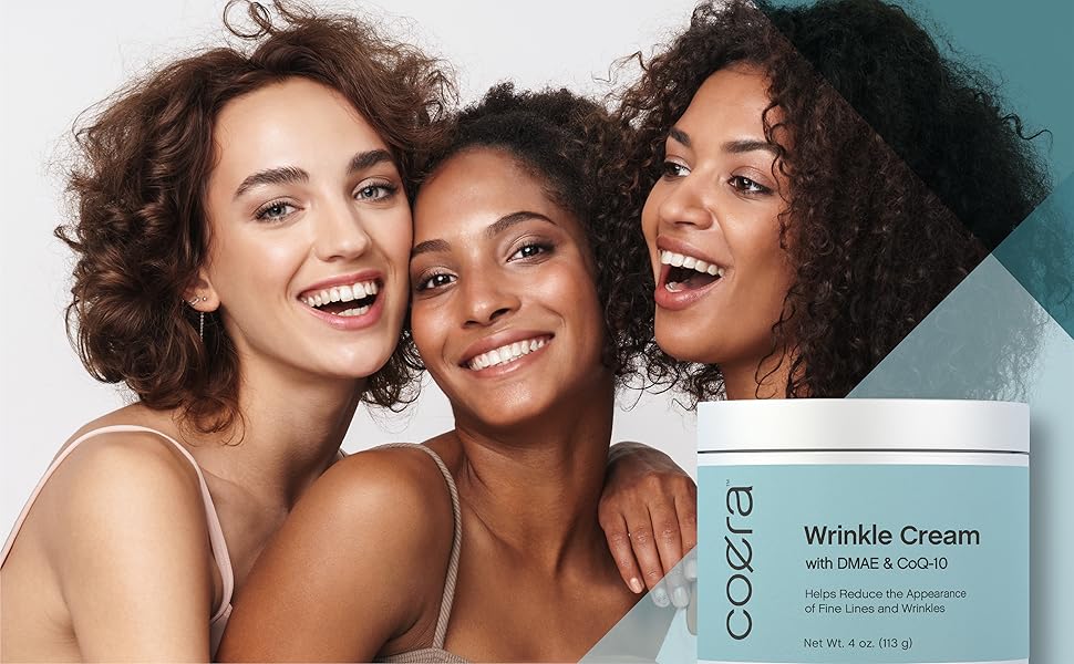 Coera Wrinkle Cream for Face 4 oz with DMAE & CoQ10