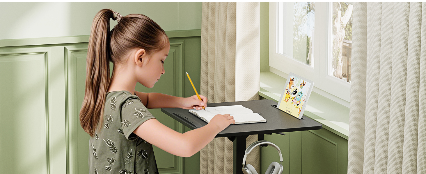 Small rolling laptop desk