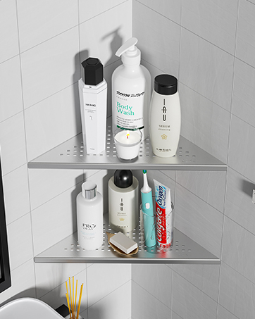 bathroom corner shelf