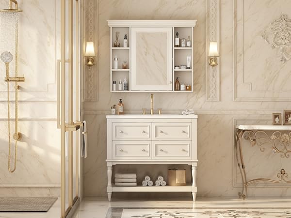 UNIK様 36'' Bathroom Vanity with Single Sink, Freestanding Sink