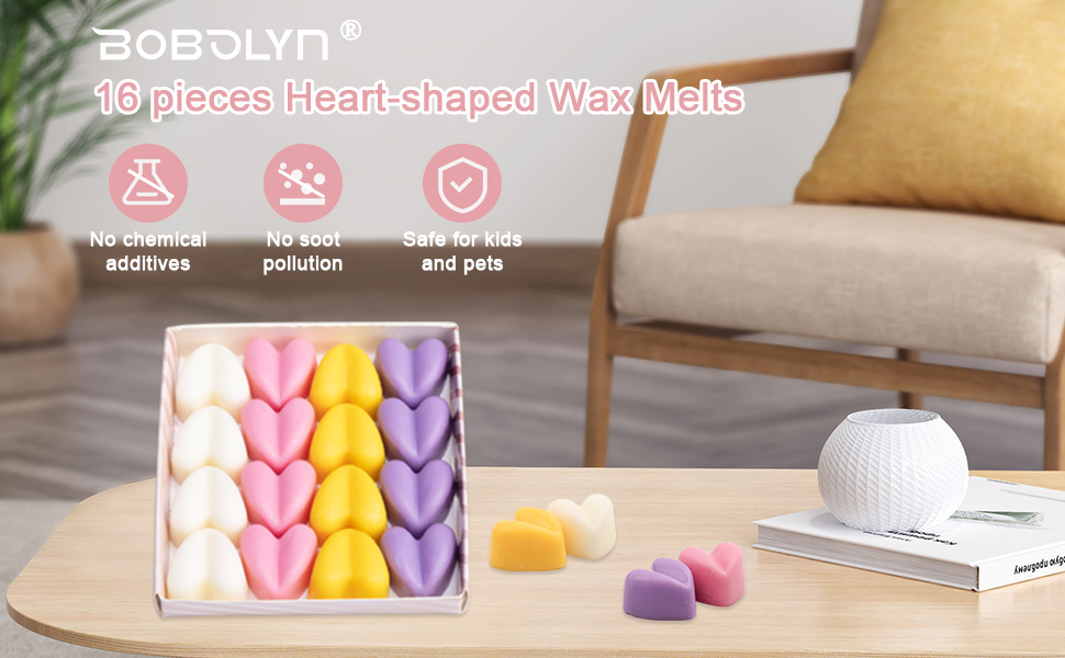 heart-shape strong scented wax melts 1