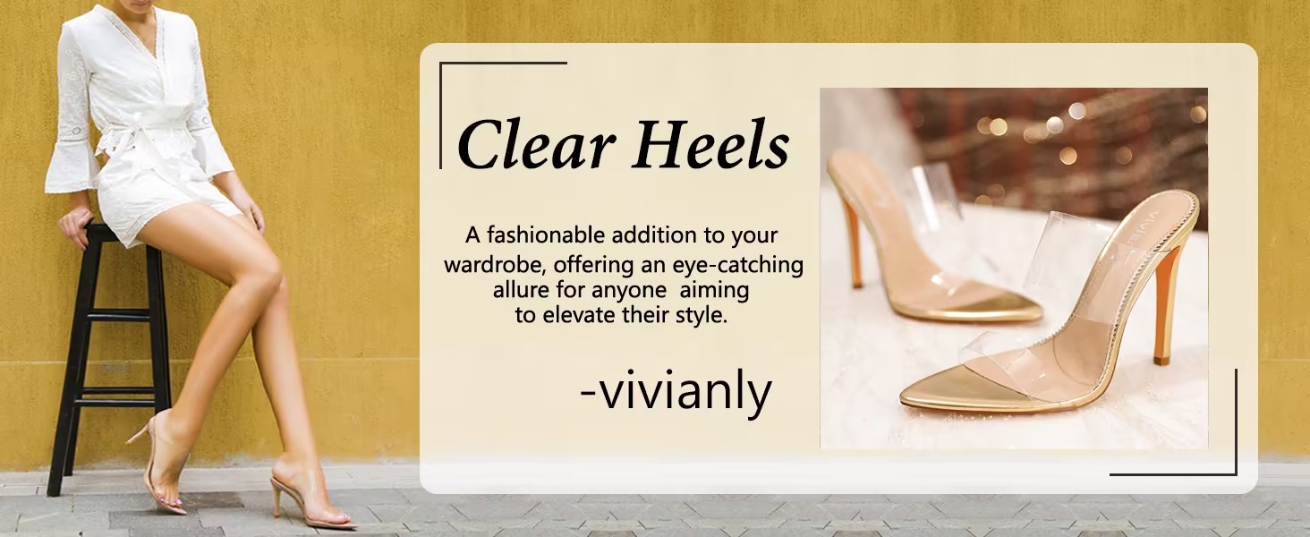 clear stiletto heels
