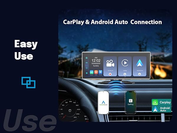 Amazon.com: 10.26 Inch Wireless CarPlay Screen for Car