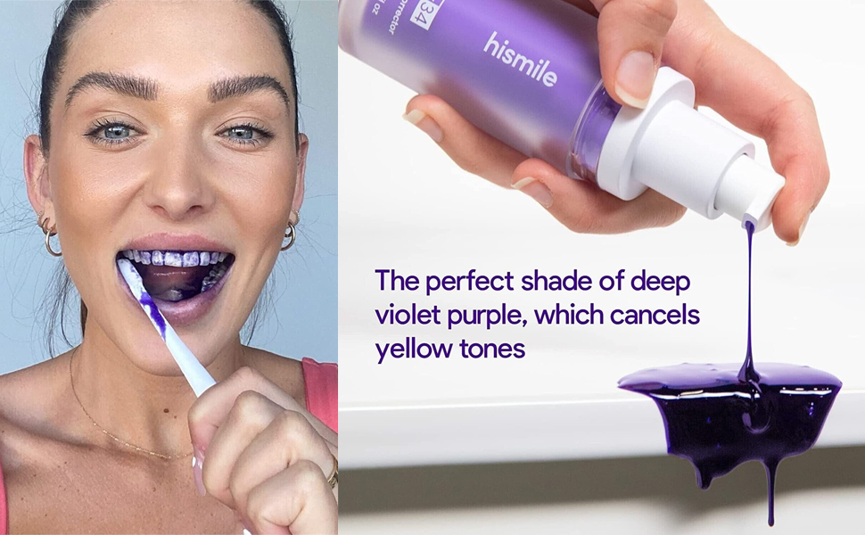 Purple Toothpaste Whitening Gifts Colour Corrector Purple