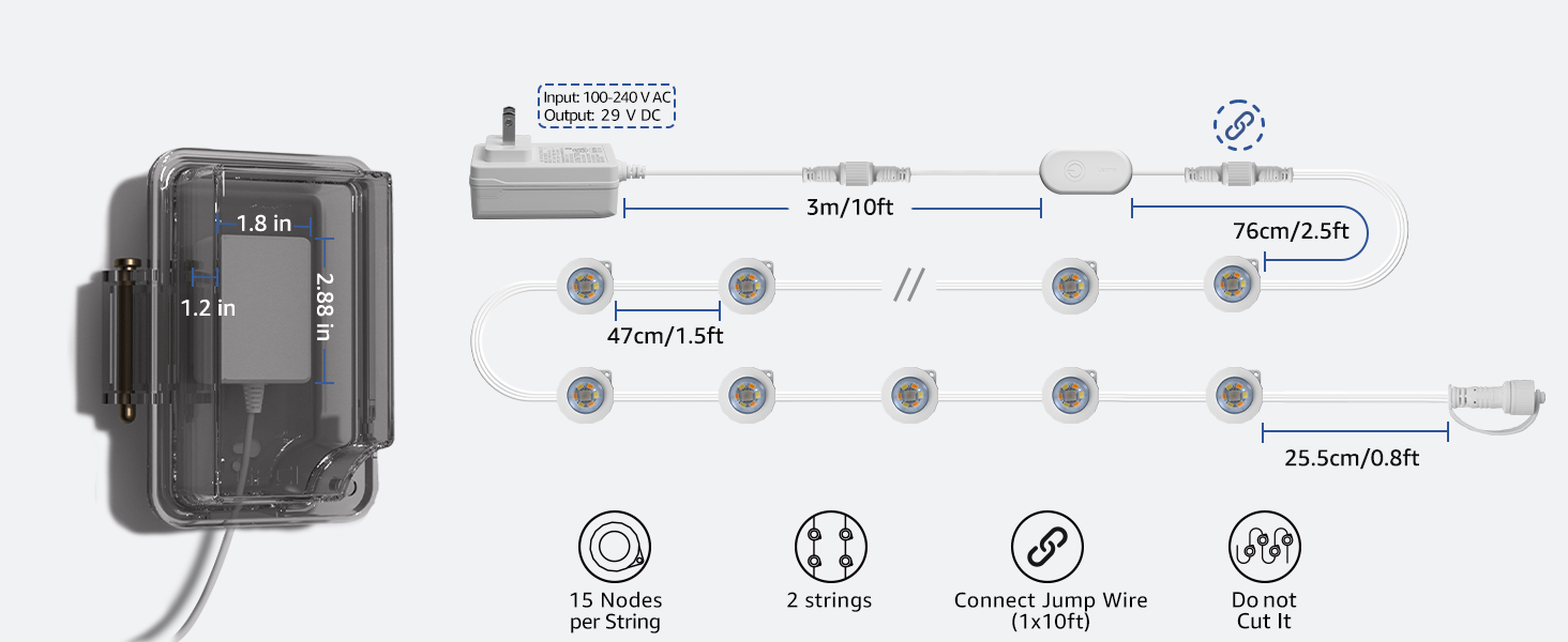 permanent outdoor lights for house