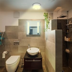 Motion Sensor Activated Ceiling Light for shower