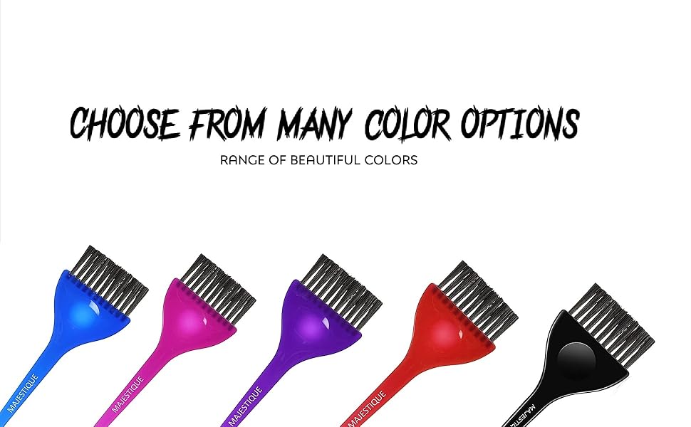 Buy Majestique Wide Dye Hair Coloring Brush, Long Tail Hair Dye Brush
