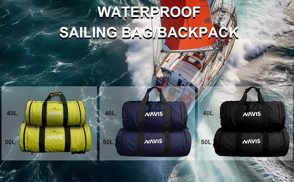 Navis Marine Sailing Bag Waterproof Duffel Backpack