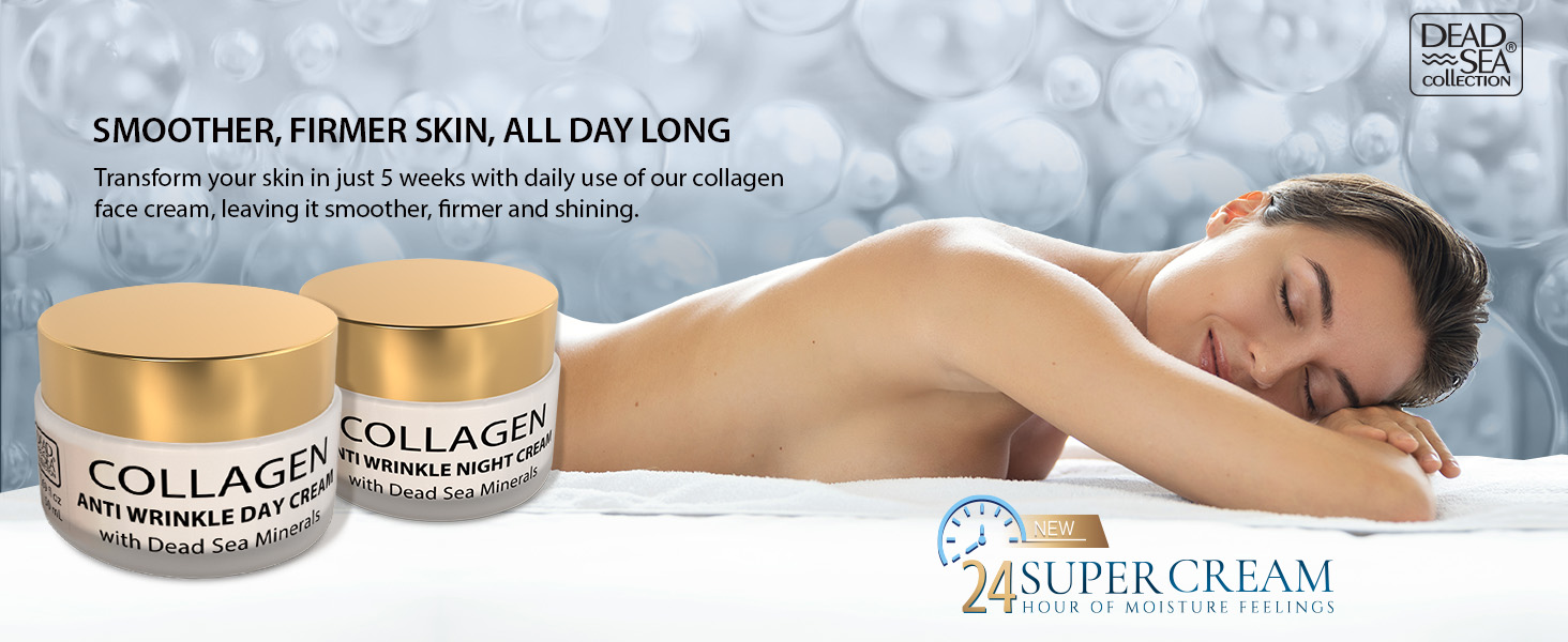 Anti-Wrinkle Night Cream for Face with Collagen Skin Care with Sea Minerals Face Cream (1.69 fl.oz)