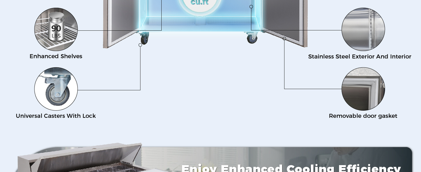 Commercial Refrigerator Sandwich&Salad Prep Table