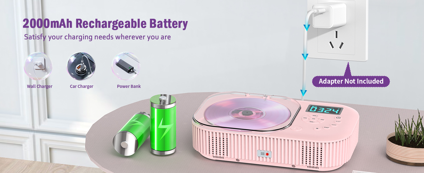CD Player rechargeable