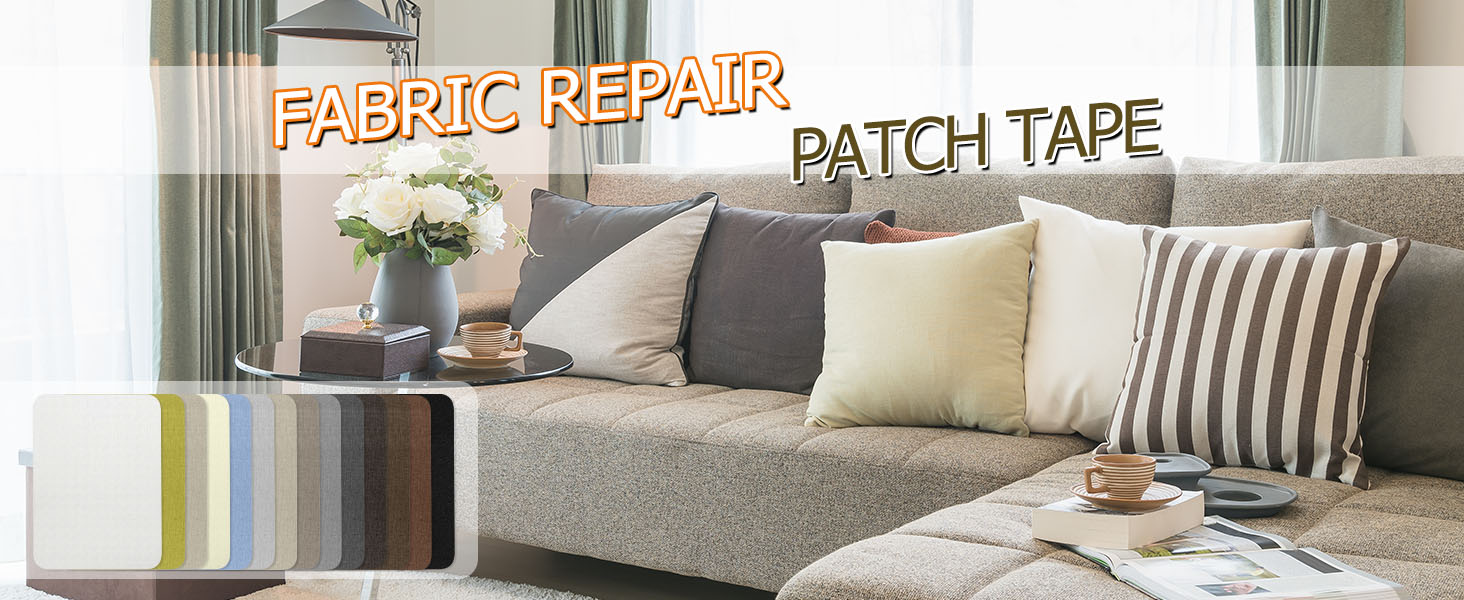 Cahomo 3PCS 11 x 8 inch Fabric Repair Patches, Self