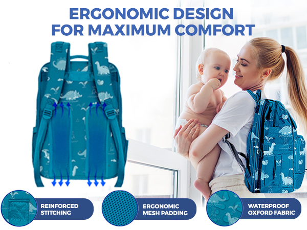 diaper bag ergonomic design, baby shower gifts