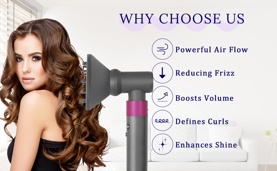 AFDD Diffuser and Adaptor Compatible with Dyson Airwrap