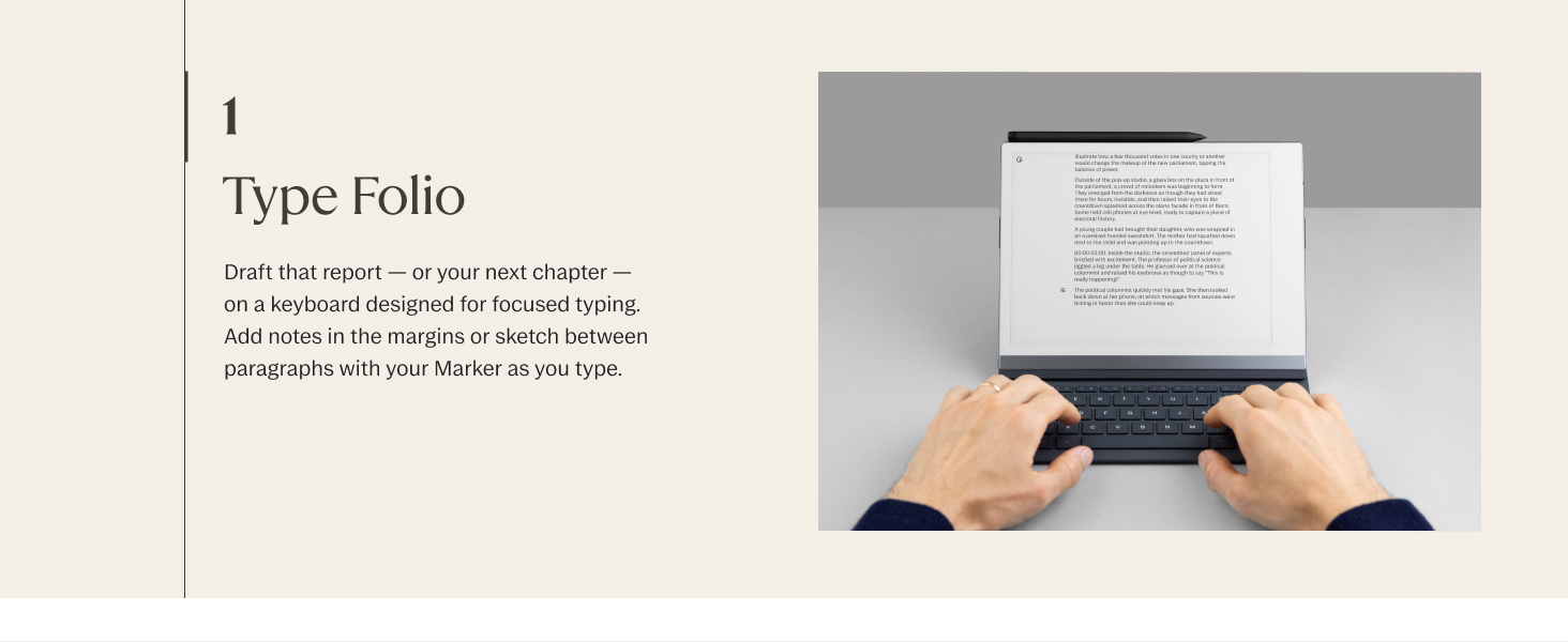 reMarkable type folio, remarkable tablet, tablet accessories, writing tablet, keyboard remarkable