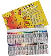 SAKURA Cray-Pas Junior Artist Oil Pastel Set - Soft Oil Pastels for Kids & Artists - 50 Sticks