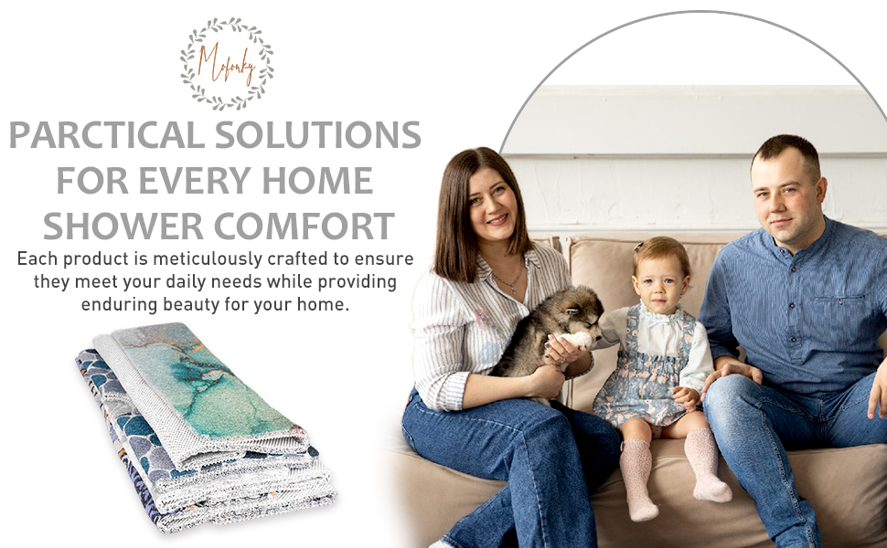 Square Shower Mat Non Slip 27x27 Inch Extra Large Shower