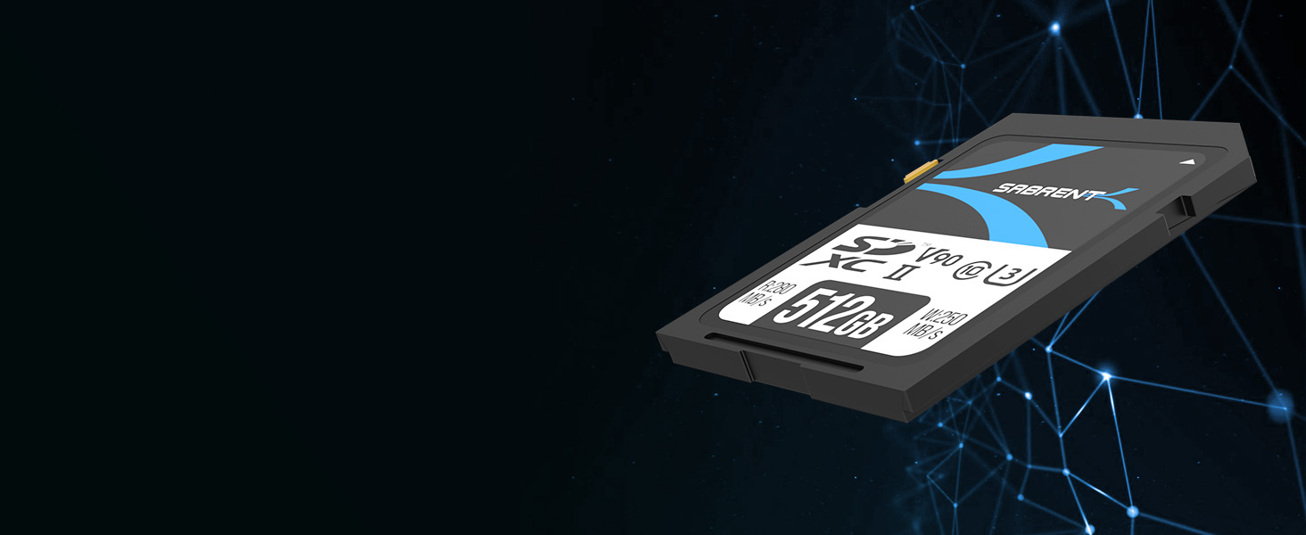 SABRENT Rocket v90 512GB SD UHSII Memory Card R280MB/s