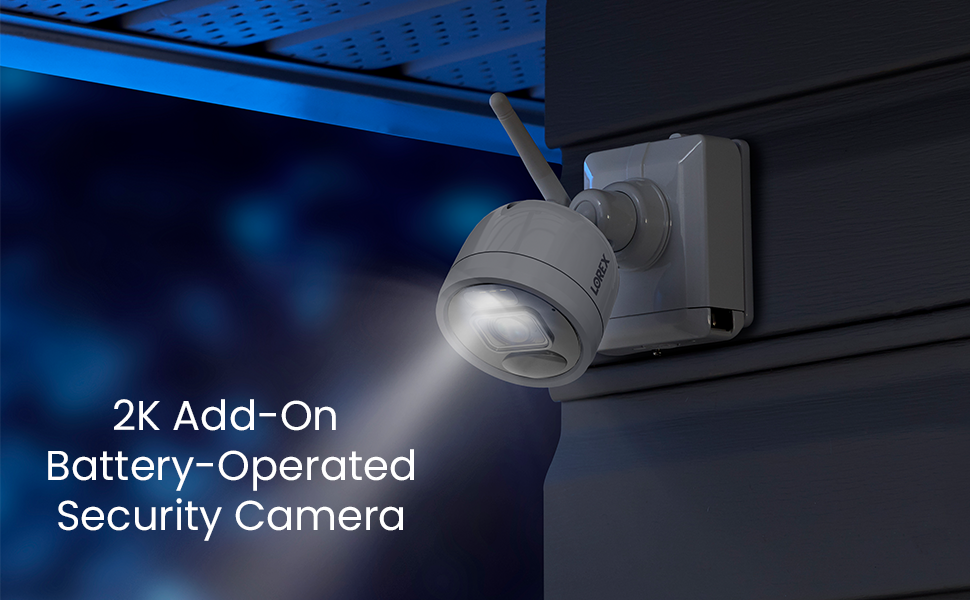 Lorex 2K Wire Free Security Camera Outdoor & Indoor Add