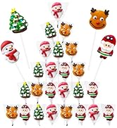 24 Assorted Christmas Lollipops Suckers, Christmas Candy Gift Lollipops Individually Wrapped Bulk...