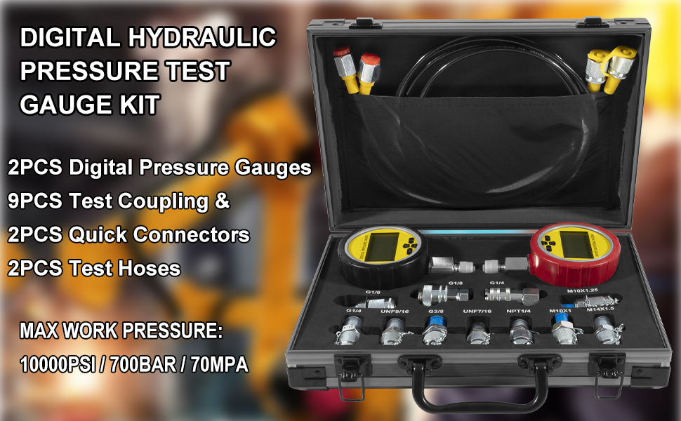 Mua 70M Hydraulic Pressure Test Checker Kit, w/ 10000PSI/70MPa Digital