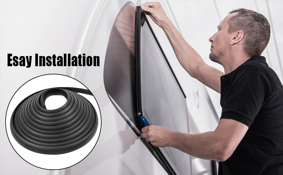 TIKSCIECNE RV Window Rubber Seal Strip 1/2'' x 1/4'' Fit