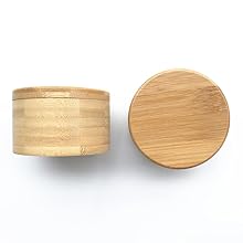 Salt Shaker Flavoring Container Seasoning Jar Bamboo Storage Box