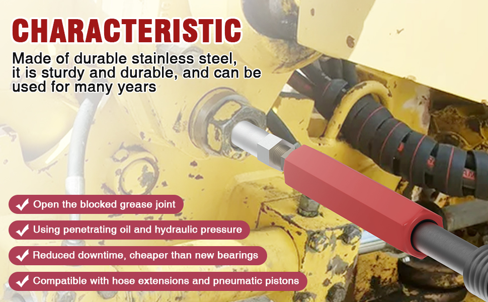 HALARON Grease Joint Rejuvenator Kit, Grease Fitting Tool