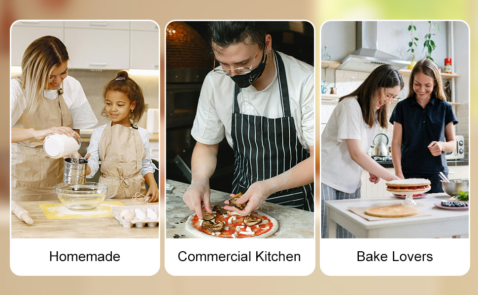 JuyVerq Pizza Dough Docker Roller Wood Handle Stainless Steel