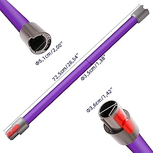 Amazon | Yivy 適用ダイソン延長ロングパイプ 掃除機交換用伸縮