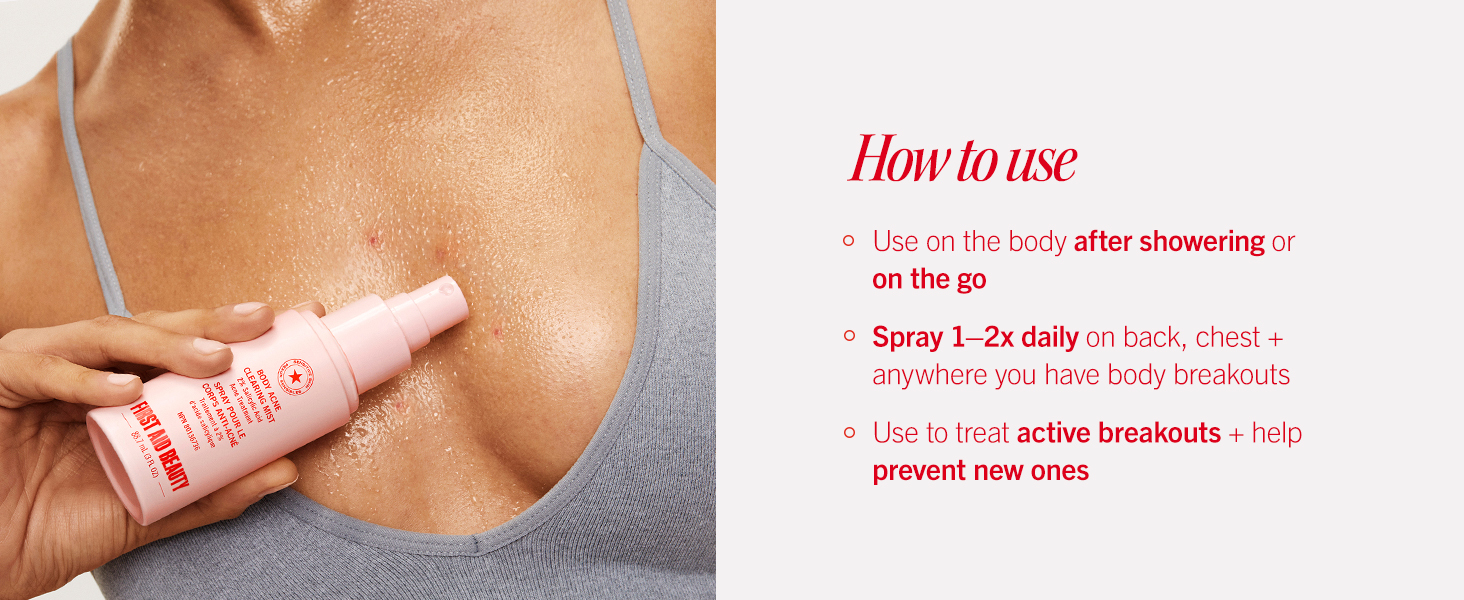 how to use acne mist clearing spray