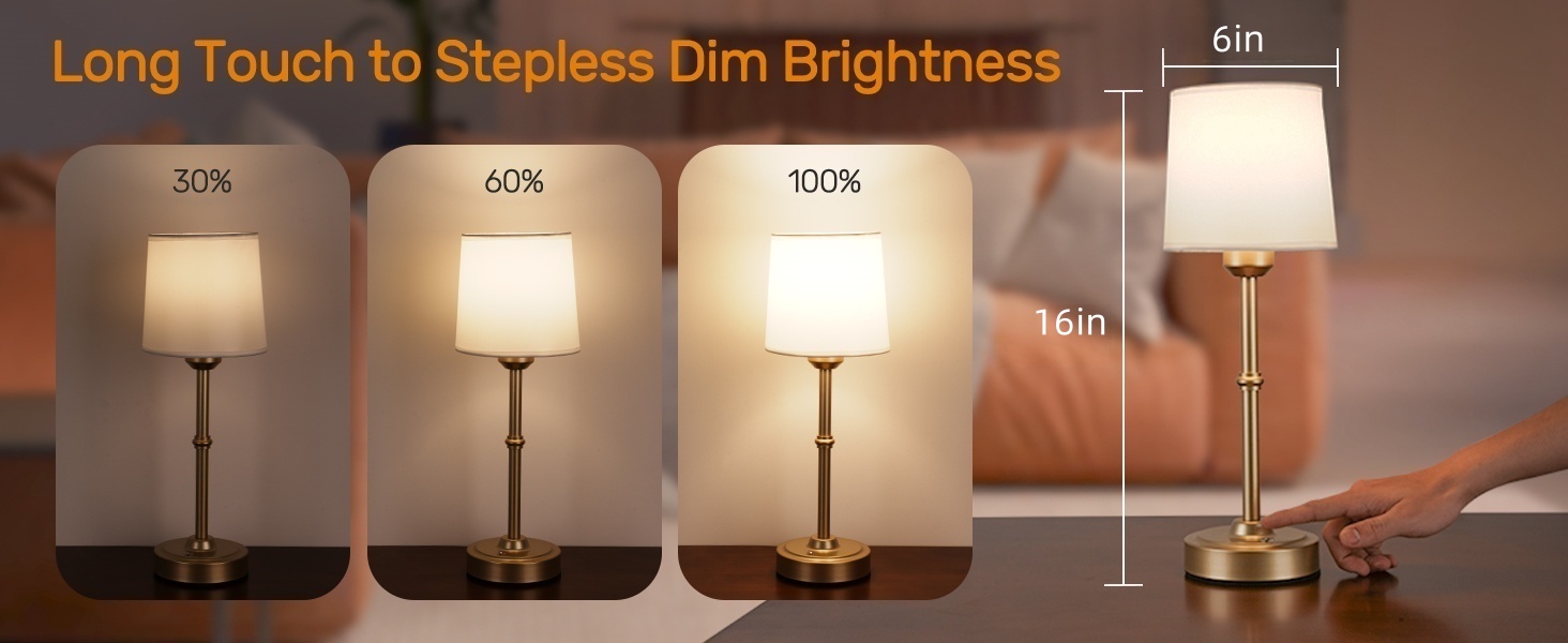 gold cordless lamp