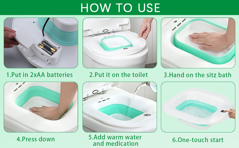 YYYSITZ Electric Sitz Bath, Sitz Bath for Hemorrhoids, Sitz Bath for Postpartum Care