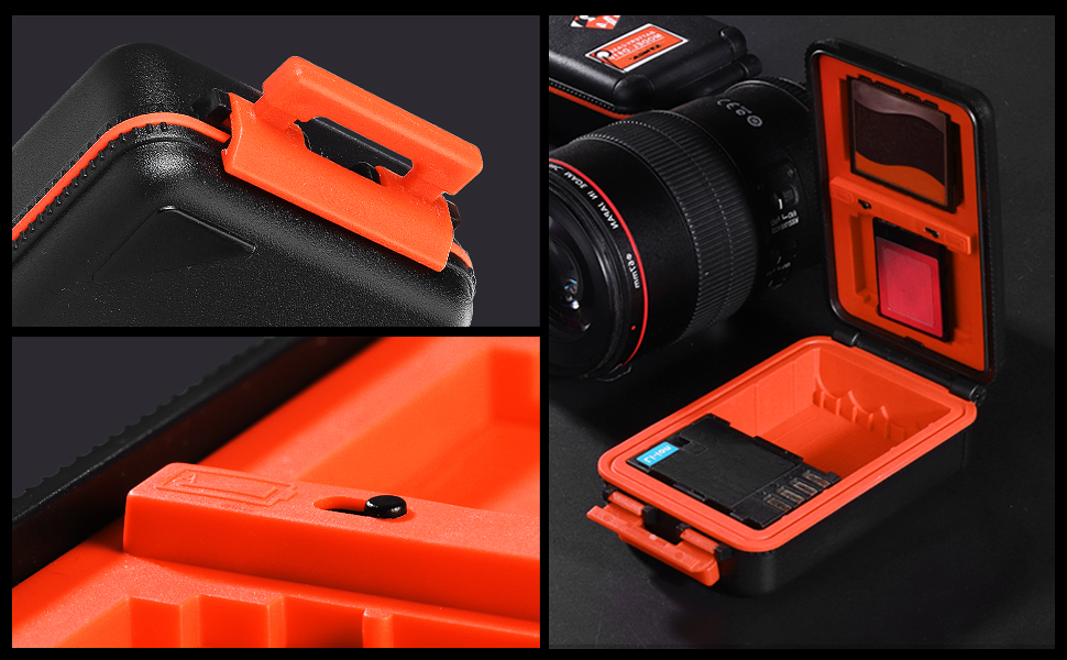 LYNCA Camera Battery Memory Card Case, Memory Card Hard Protector Case