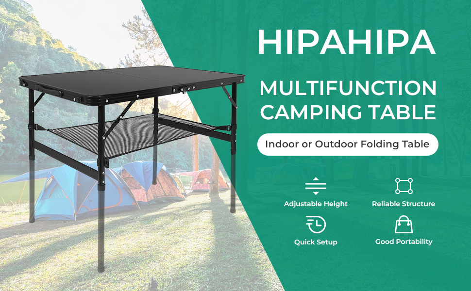 Camping Table Portable Folding Table Lightweight Aluminum Picnic Table