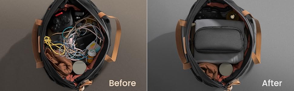 Electronics Organizer Travel Case, Water Resistant Travel Bag Cable