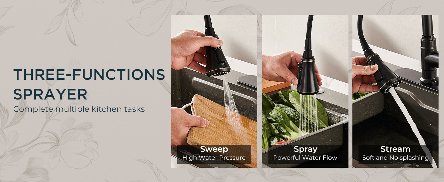 kitchen faucet with sprayer