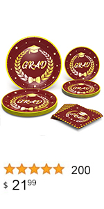 graduation plates and napkins 2022