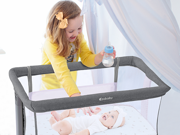 専用　Ezebaby ベッドサイドベッド OD-B6 ベビーベッド 添い寝 Amazon.co.jp: Ezebaby ベビーベッド 添い寝 高さ7段調節 移動式