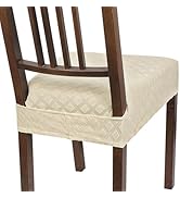 SearchI Stretch Dining Chair Seat Covers Set of 6, Soft Removable Washable Seat Covers for Dining...