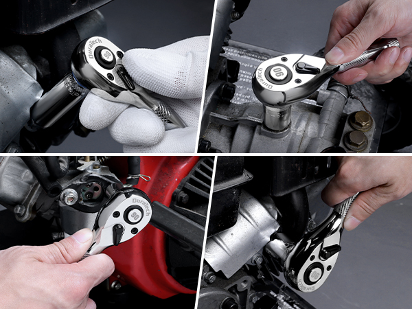 ★★★ ICON 3/8” 24K Gold Plated Professional Ratchet Socket Wrench