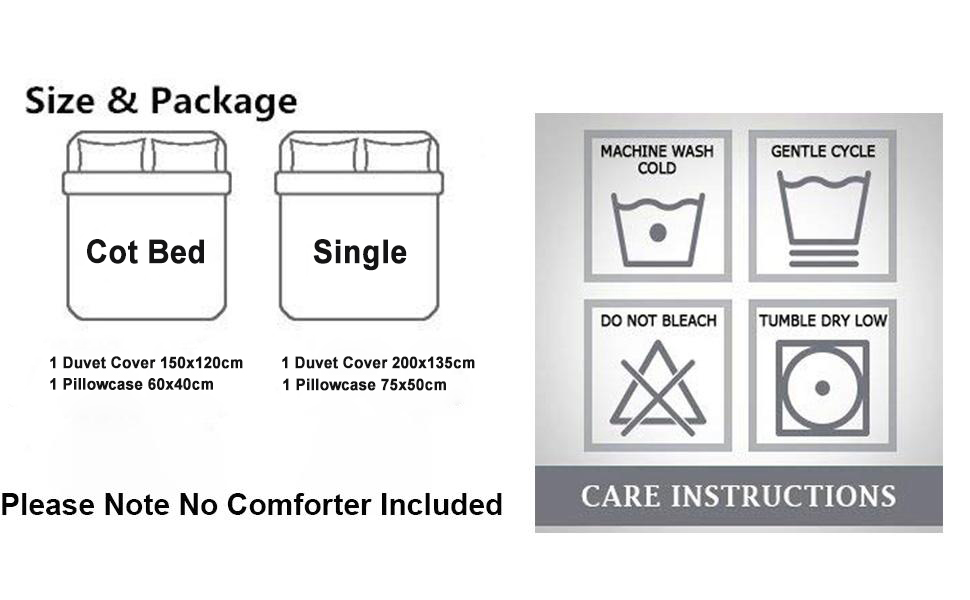 cot bed duvet cover cotton