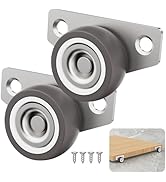 Mixizigoz Small Side Mount Casters, Low Profile Caster Wheel for Underbed Drawers, Storage Bin, S...