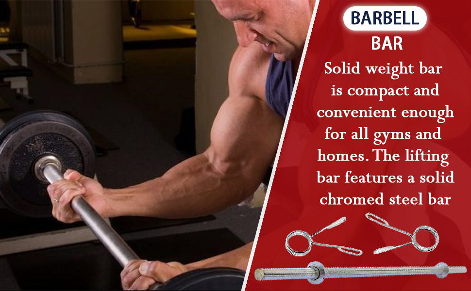 Buy KNK ® Weight Lifting Rod, Chrome Plated Steel Gym Rod, Plain Rod