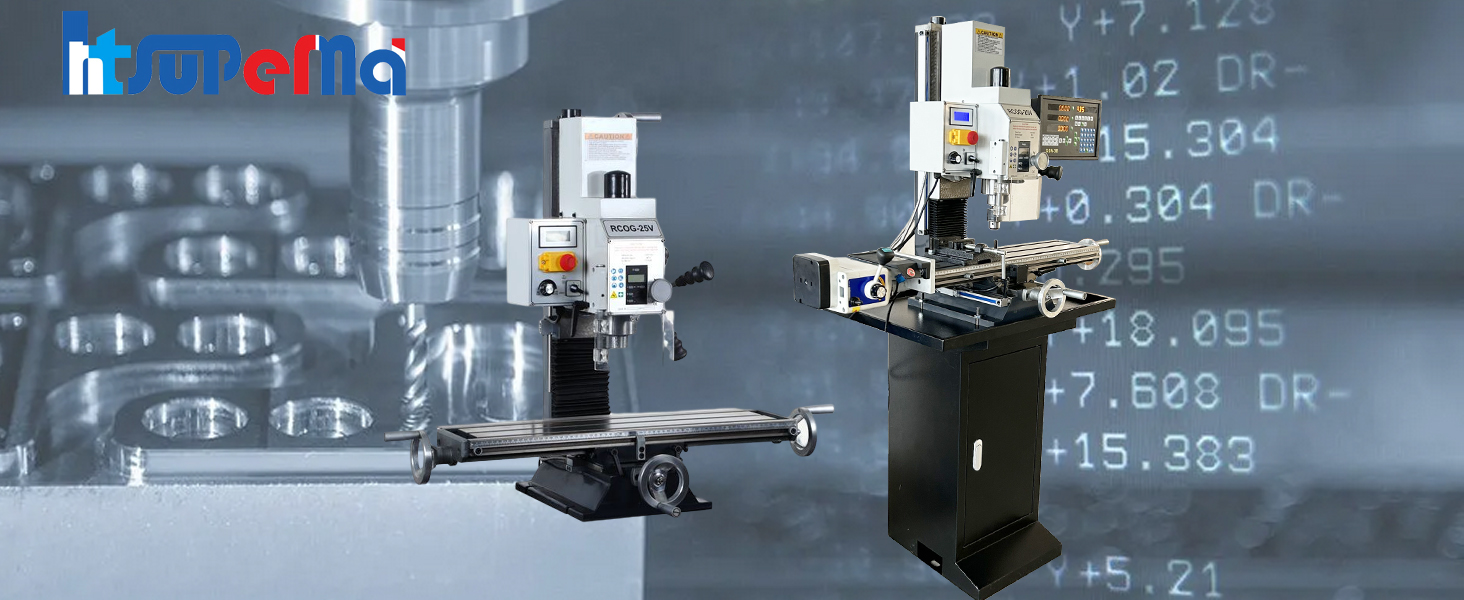 INTBUYING MIni Milling Drilling Machine Vertical R8 Mini Benchtop Mill